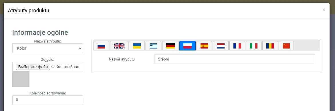 Różne kolory produktu - 2